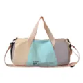 Grande borsa da viaggio colorata da donna, borsone sportivo leggero per palestra e fitness. - Verde e Rosa