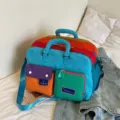 Sac de voyage coloré fourre-tout de sport fitness avec poches multiples pour femmes et hommes - Bleu