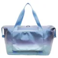 Grand sac de voyage dégradé sport fitness femme pour entraînement yoga sac pratique - Bleu
