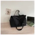 Grand sac de voyage noir léger sac de sport fitness pour court séjour et voyage d'affaires. - Noir