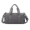 Small waterproof sports gym duffel bag in gray, stylish casual travel bag for yoga and swimming. - Gray