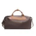 Large capacity travel duffel bag for short trips and gym fitness with shoulder strap. - Khaki