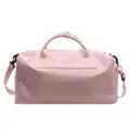 Pink travel duffel bag large capacity gym bag waterproof short trip luggage storage bag - Pink