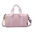 Pink small sports gym bag waterproof casual minimalist short trip duffel bag yoga swim - Pink