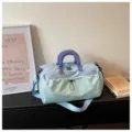 Sac de voyage bleu et vert clair de grande capacité, léger et idéal pour le sport. - Bleu