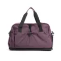Purple large capacity travel duffel bag waterproof fitness gym bag with expandable bottom. - Deep purple