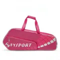 Lightweight pink tennis badminton racket bag, large capacity tote sports storage bag outdoor. - Rose Red