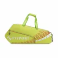 Lightweight lime green badminton racket bag, large capacity sports tote storage bag for outdoor - Green
