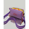 Sac de rangement de voyage multicolore dopamine avec bandoulière violette réglable - Violet