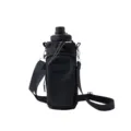 Borsa portabottiglie d'acqua nera portatile con tracolla regolabile per 1000ml - Nero