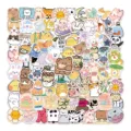 Cute cartoon stickers aesthetic waterproof vinyl decals for phone case laptop journal diary - Fresh Cartoon Stickers Style E (UU058)