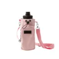 Borsa porta borraccia rosa resistente con tracolla per bottiglia da 1000 ml - Rosa chiaro
