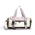 Borsa da palestra sportiva multicolore, variante da viaggio casual con tracolla per uso quotidiano. - Viola senza etichetta