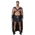 Disfraz de Gladiador Espartano para Hombre Halloween Guerrero Romano Cosplay Set - M / Estilo de Hombre