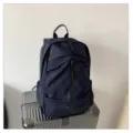 Mochila para portátil azul marino informal de gran capacidad para viajes y exterior - Azul marino