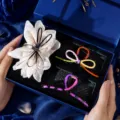 Hair claw gift set elegant bow hair clip large fabric flower hair accessory gift box for women - Plastic Hair Claw Clip Set [06]
