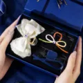 Exquisite hair claw gift box set, elegant blue ribbon bow and minimalist hairpin styles. - Bow Tassel Hair Claw [Red]
