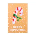 Mini Christmas greeting card with candy cane design and Merry Christmas greeting - Candy Cane