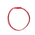 Cordino rosso intrecciato con chiusura in plastica per etichette regalo e biglietti - 1 pezzo / Rosso