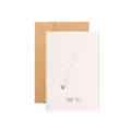 Elegant minimalist gold foil shooting star thank you card with a kraft envelope set - Single Shooting Star Thank you