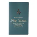Biglietto d'auguri vintage verde scuro con ciondolo ballerina in metallo e oro - Ballerina