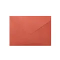 Elegante busta in carta rossa testurizzata con lembo triangolare stile classico - Set da 20 Pezzi / Rosso Arancio