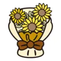 Illustrazione bouquet di girasoli a cartoni per biglietti di ringraziamento e auguri - Girasole