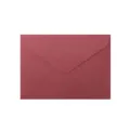 Elegante busta per inviti in carta speciale bordeaux da 200g con lembo a punta. - Set da 20 Pezzi / Rosso ciliegia