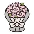 Illustrazione di bouquet di rose rosa per biglietti d'auguri - Rosa