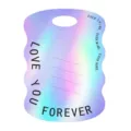 Biglietto d'auguri laser olografico per confezione di bouquet con manico - San Valentino Onda Laser
