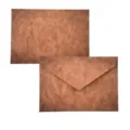 Premium Retro Umschläge aus braunem Kraftpapier mit Vintage Marmor Textur für Karten - Schlüssel Form
