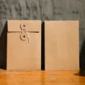 Vintage kraft paper envelopes with classic string-and-washer closure for postcard storage - String-and-Washer Envelope (3F010) / 17*11.5CM / Natural Cowhide