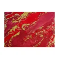 Busta di lusso rossa e oro con goffratura dorata e trama marmorea artistica - rosso Cina