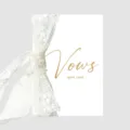 Elegante Hochzeitsschwurkarte mit zarter weißer Spitze und goldener Aufschrift - Nur Band / 4.5 Meter/Packung / Spitze Beige