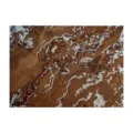 Busta vintage di lusso con rilievo dorato e trama marmorizzata marrone elegante - Marrone Sandalo
