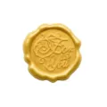 Adesivo sigillo di cera dorata con testo For You in rilievo per buste regalo e pacchi - Oro For You
