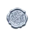 Elegante adesivo sigillo di cera argento con scritta For You per regali e buste regalo - Argento For You