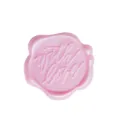 Sigillo adesivo in cera rosa con elegante motivo in rilievo 'with love' per regali - Con amore / Rosa