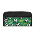 Soccer themed pencil case with zipper and large capacity for student stationery storage - Field Terms (02) / 22x5x11cm