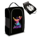 Tragbare Reise-Schuhtasche mit Fußballer-Grafik, wasserdicht für Sport und Reisen - Fußball Silhouetten Stil (04)