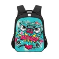 Coole 14-inch schoolrugzak in graffiti-stijl met ergonomisch rugbeschermingsontwerp - Reflecterende Strip / Stijl 07