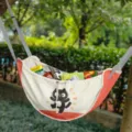 Cartoon black cat car storage hammock bag for SUV back seat interior organizing snacks - Orange Black Cat Style / 60x37x30cm