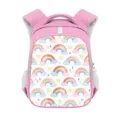 Rosa Kinderrucksack mit bunten Regenbogen- und Sternenmustern, 14-Zoll Schulranzen Modell - 14 Zoll Reflektierender Rucksack (02) / Rosa Mit Bunten Sternen Druck (02)
