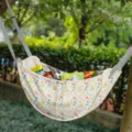 Bolsa organizadora colgante con estampado floral para el respaldo del coche crema - Estilo Bolsa Colgante Rosa Amarillo (04)