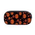 Halloween-Mäppchen mit Kürbismuster und großem Fassungsvermögen für Schreibwarenbedarf - Stil 03 (Art Einlagige Federtasche) / Einlagiges Federmäppchen