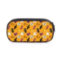 Halloween etui met pompoen en spook opdruk in de kleuren oranje en zwart voor school - Stijl 10 (Artikel Enkellaags Pennenzak) / Enkellaags Etui