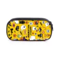 Grote capaciteit Halloween pennenzak met schattige cartoon spoken en pompoenen print - Stijl 21 (Geel Halloween) / Enkellaags Etui