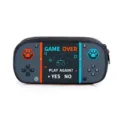 Astuccio per matite a tema console di gioco capiente monostrato per studenti - Console di Gioco Stile Tessuto Grigio Scuro (03) / Astuccio a Strato Singolo