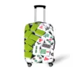 Strapazierfähige elastische Kofferhülle mit einem traditionellen Mahjong-Kachel-Druck - Größe S (Für 18-20 Zoll Koffer) / Mahjong-Druck Stil 6