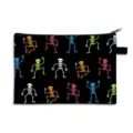 Colorful skeleton print storage pouch for Day of the Dead celebrations - Colorful Cartoon Skeleton Pattern(09)